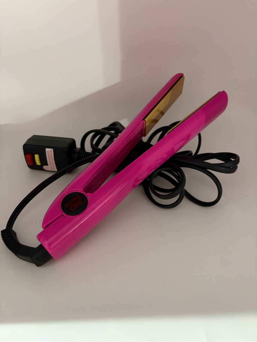 CHI 1” Ceramic Tourmaline Pink Hair Straightener Flat Iron